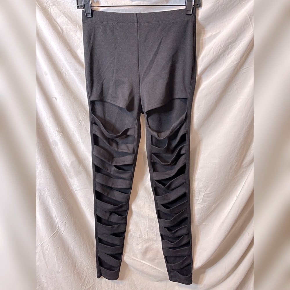 F21 Open Slit Leggings